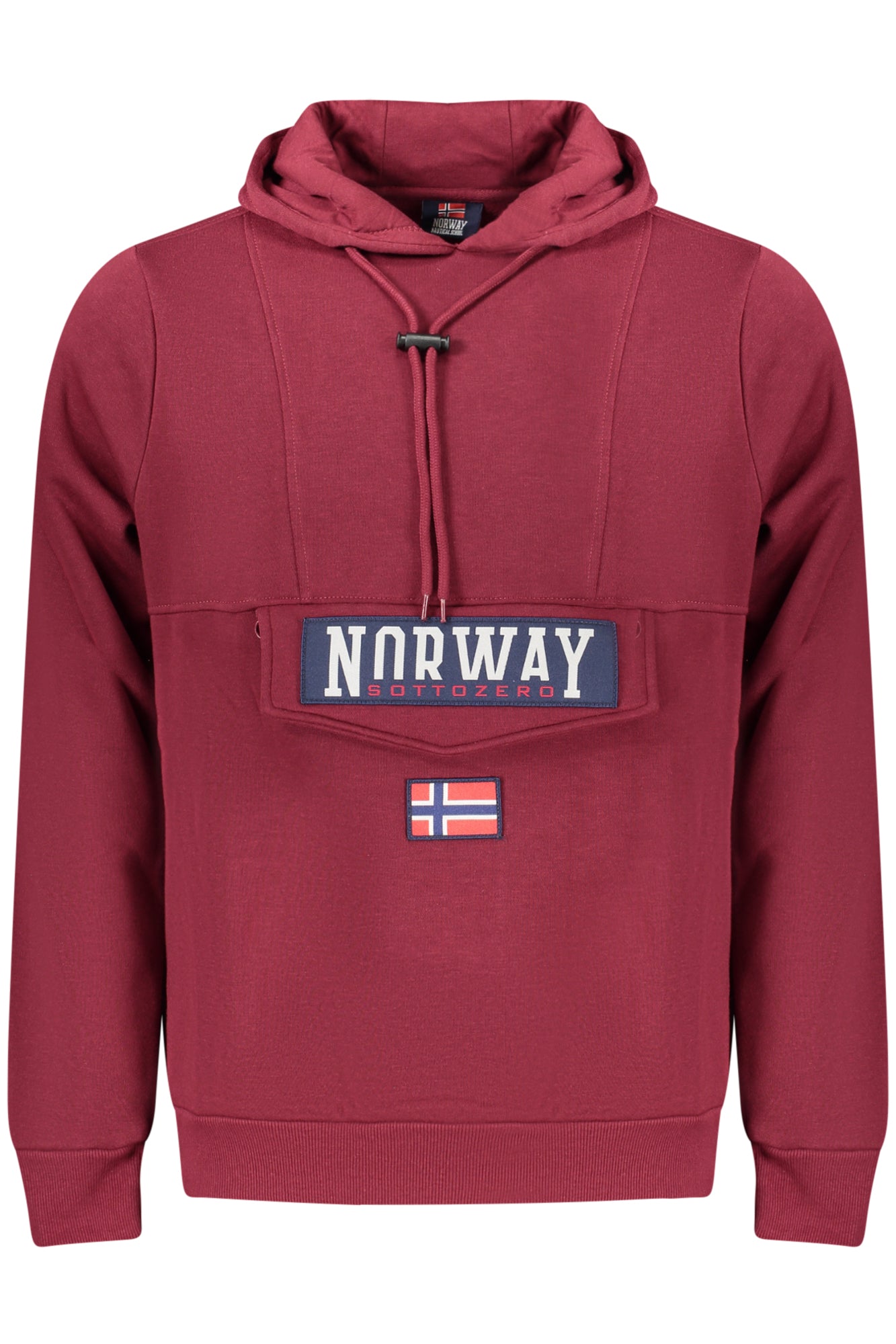 NORWAY 1963 Sweatshirt Herren mit Reißverschluss – Blaues Kapuzen-Sweatshirt für Herbst/Winter Violett