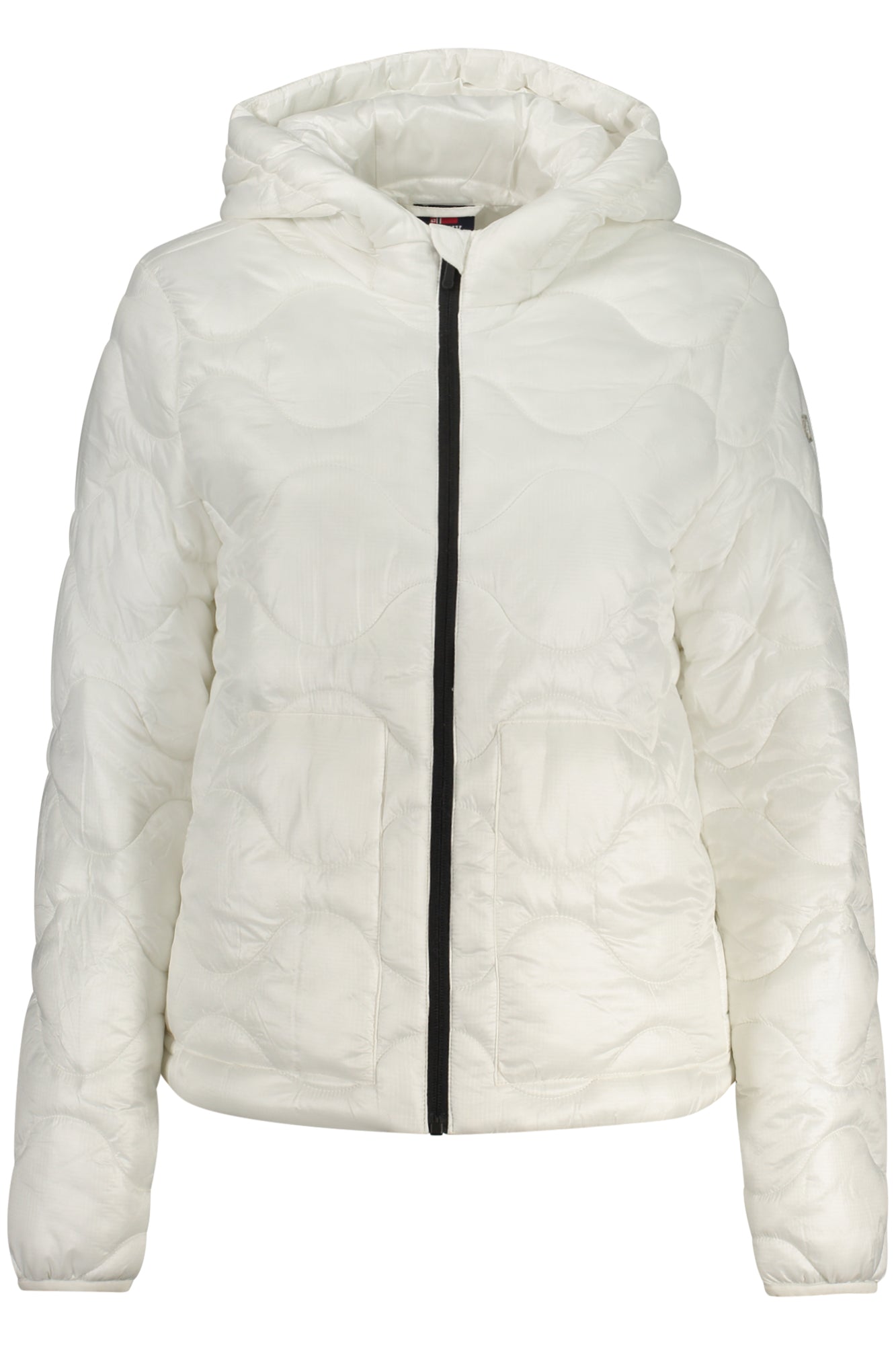 NORWAY 1963 Weisse Damenjacke mit Kapuze – Warme Winterjacke für Damen Weiß