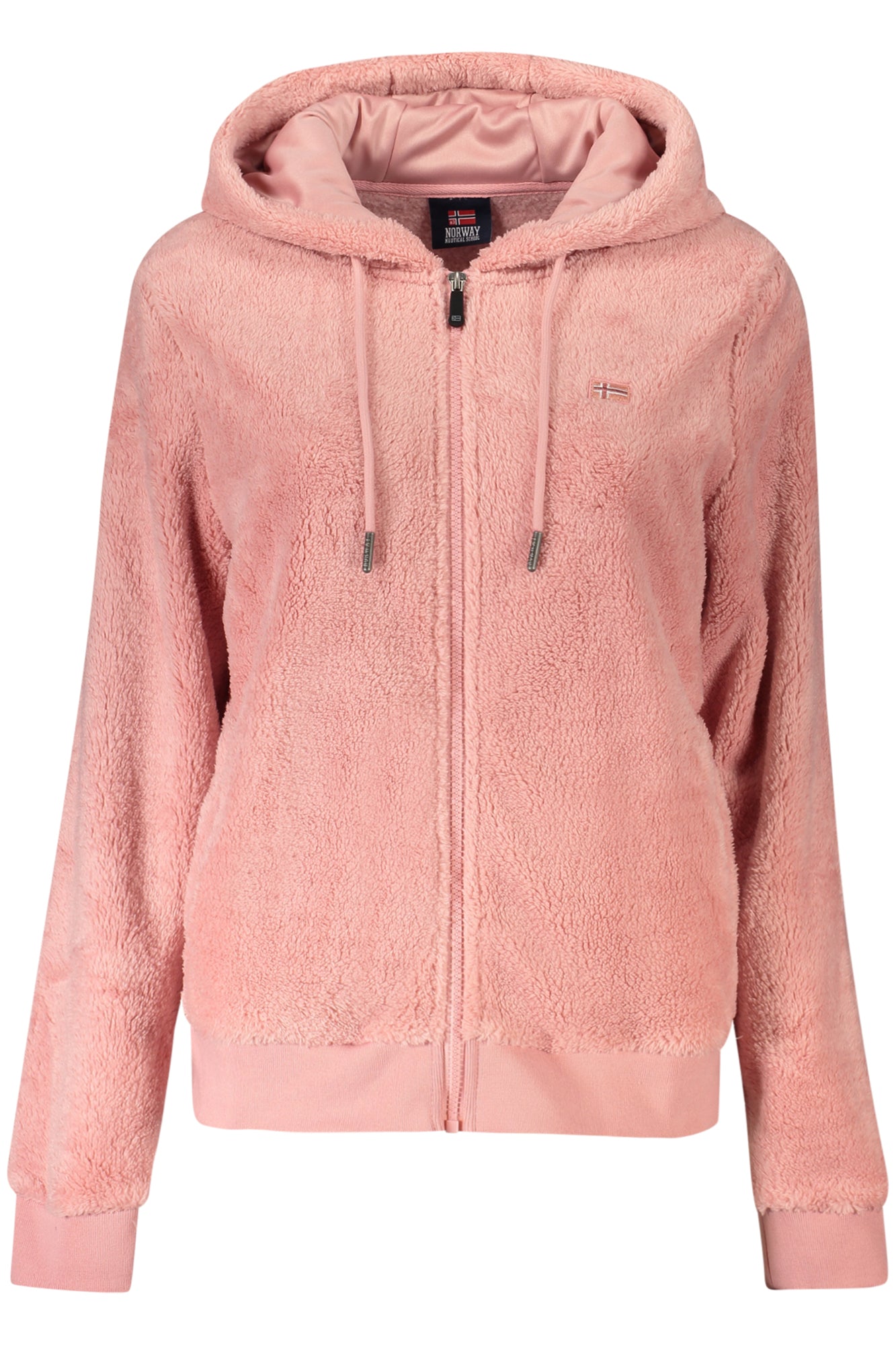 NORWAY 1963 Damen Jacke schwarz – Kapuzenjacke mit Stickerei für Herbst/Winter Rosa