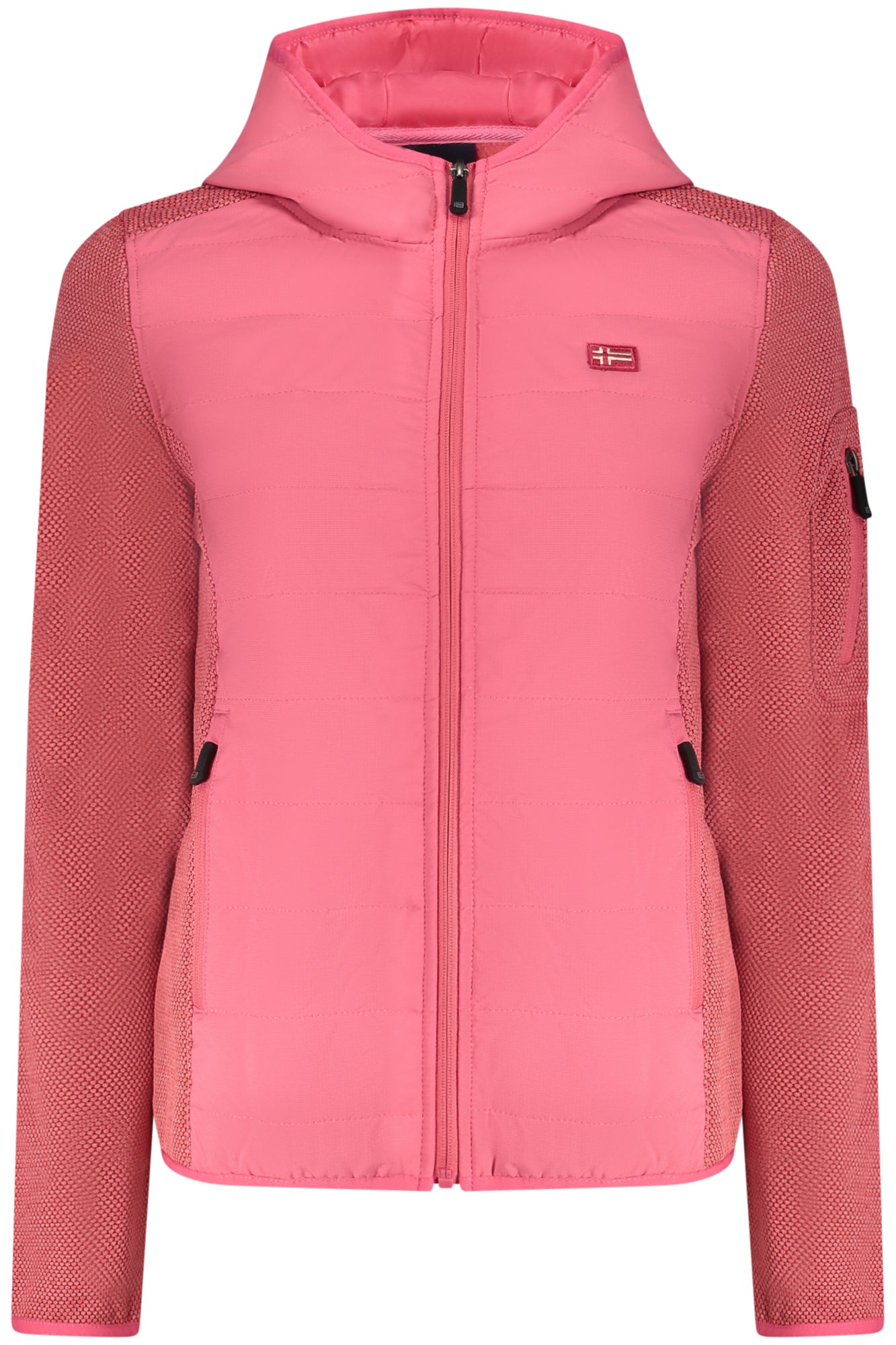 NORWAY 1963 Rosa Damenjacke mit Fleecefutter – Warme Kapuzenjacke für Herbst/Winter Rosa Hauptbild