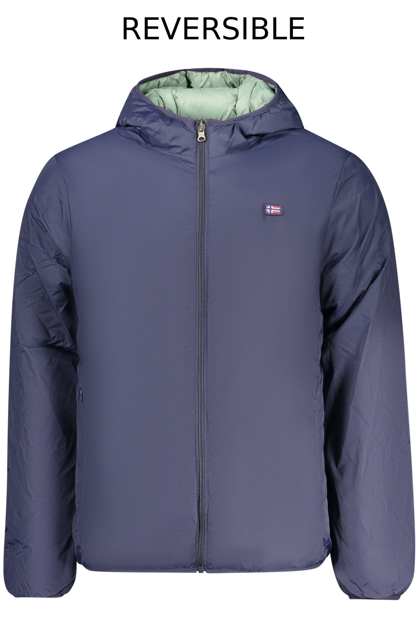 NORWAY 1963 Herren Jacke Grün – Wetterfeste Kapuzenjacke für Herbst/Winter Blau