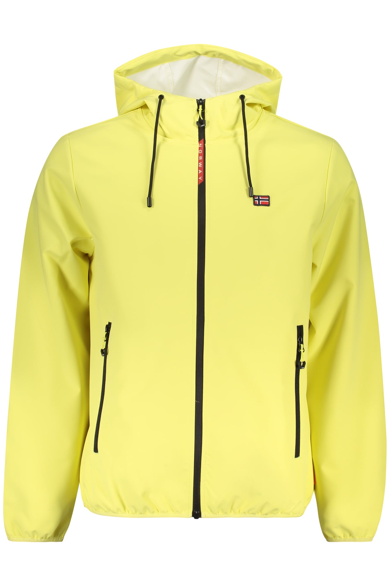 NORWAY 1963 Herren Softshell-Jacke Grün – Leichte Kapuzenjacke für Frühling/Sommer Gelb