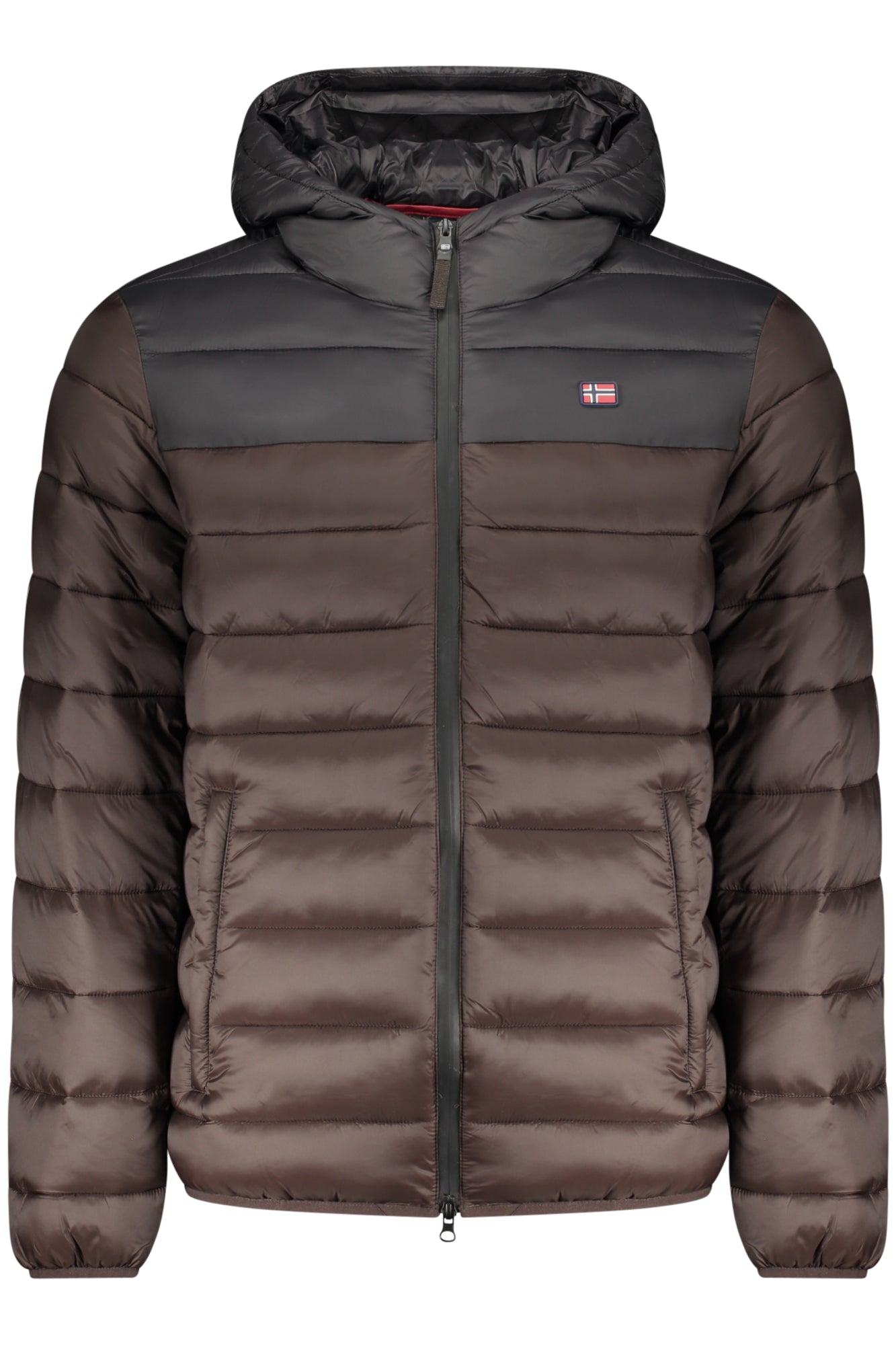 NORWAY 1963 Herren Jacke – mit Kapuze, mit Taschen Braun