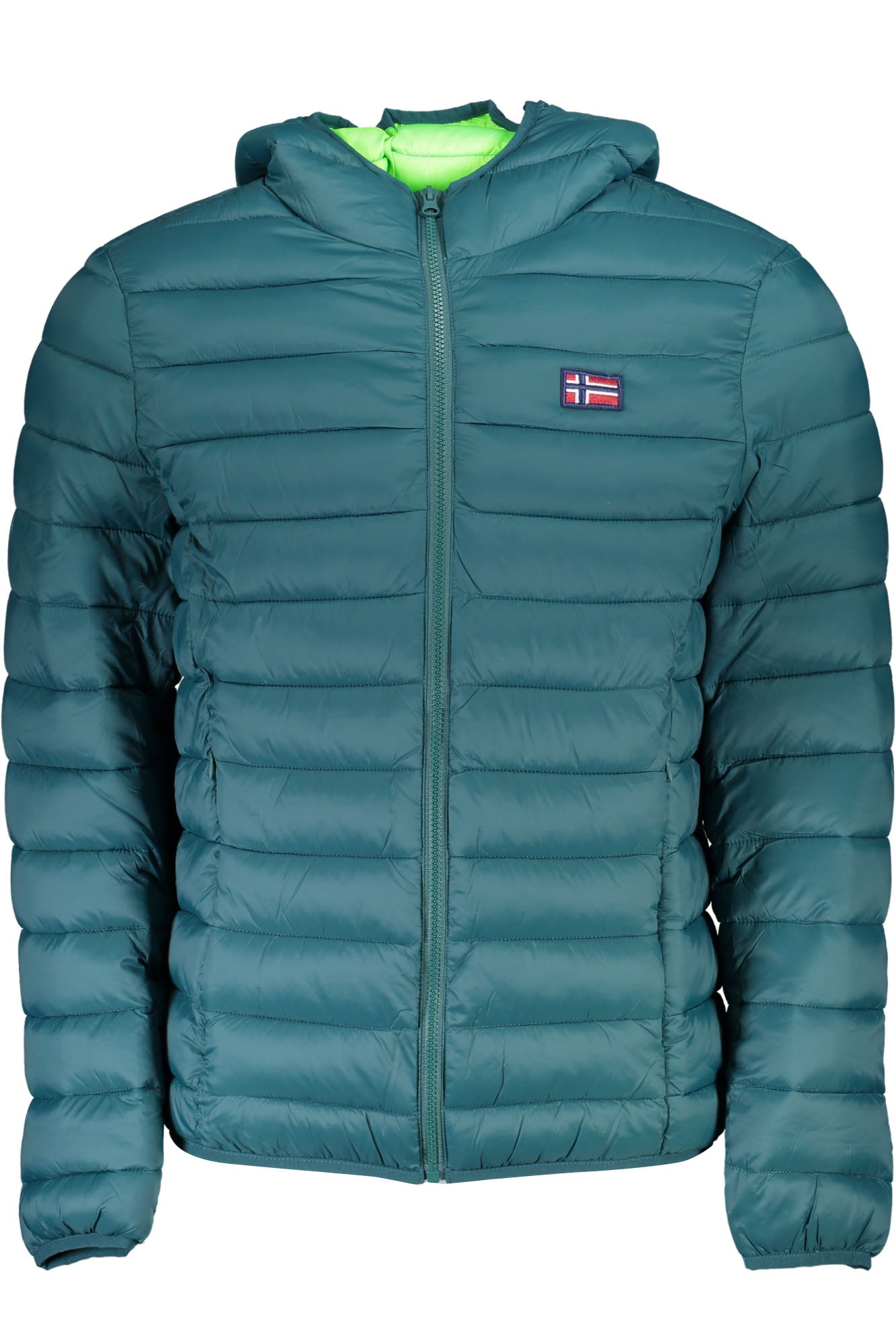 NORWAY 1963 Blaue Herrenjacke – Wasserdichte Kapuzenjacke für Herbst/Winter Grün