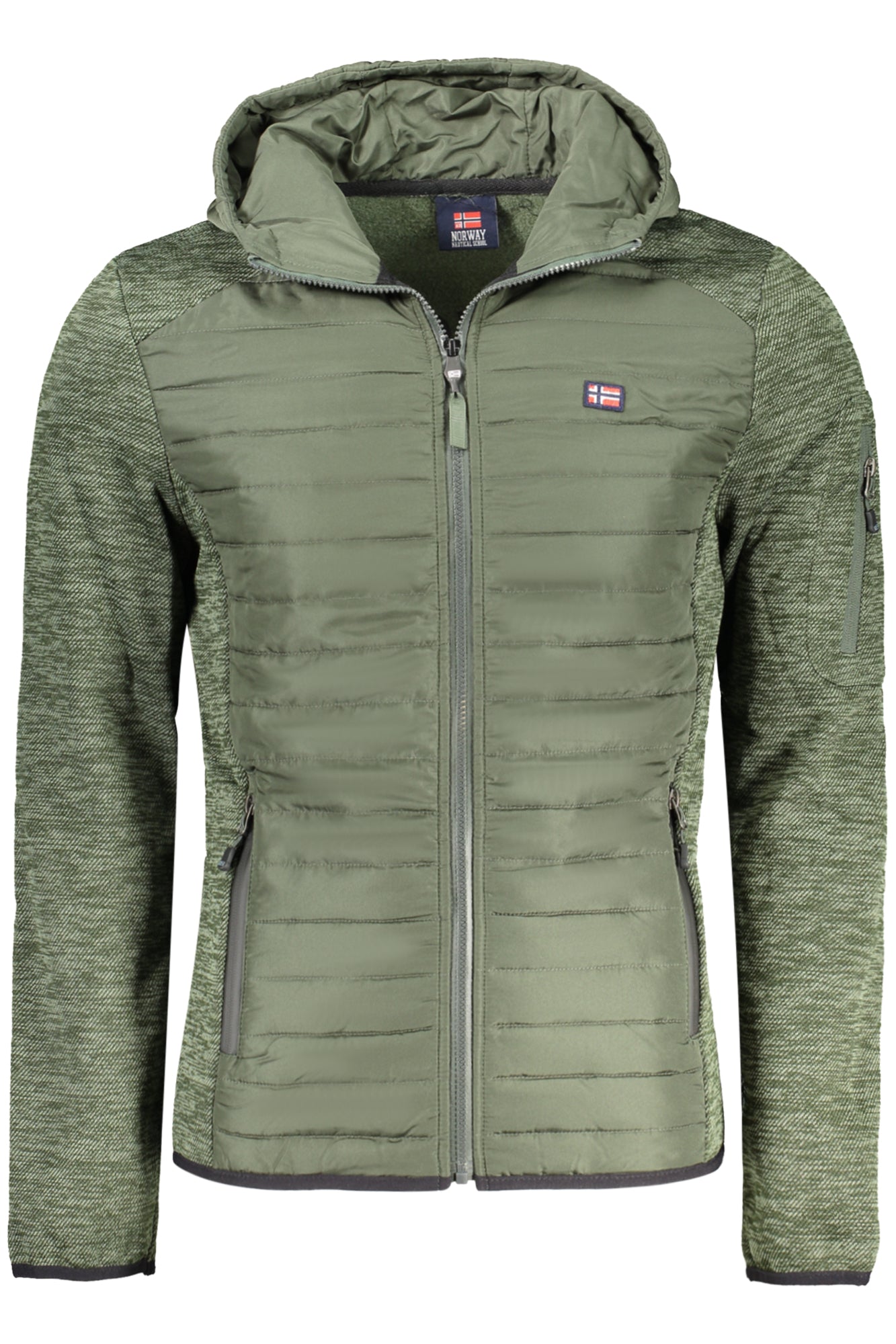 NORWAY 1963 Herren Softshell-Jacke Grün – Leichte Kapuzenjacke für Frühling/Sommer Grün