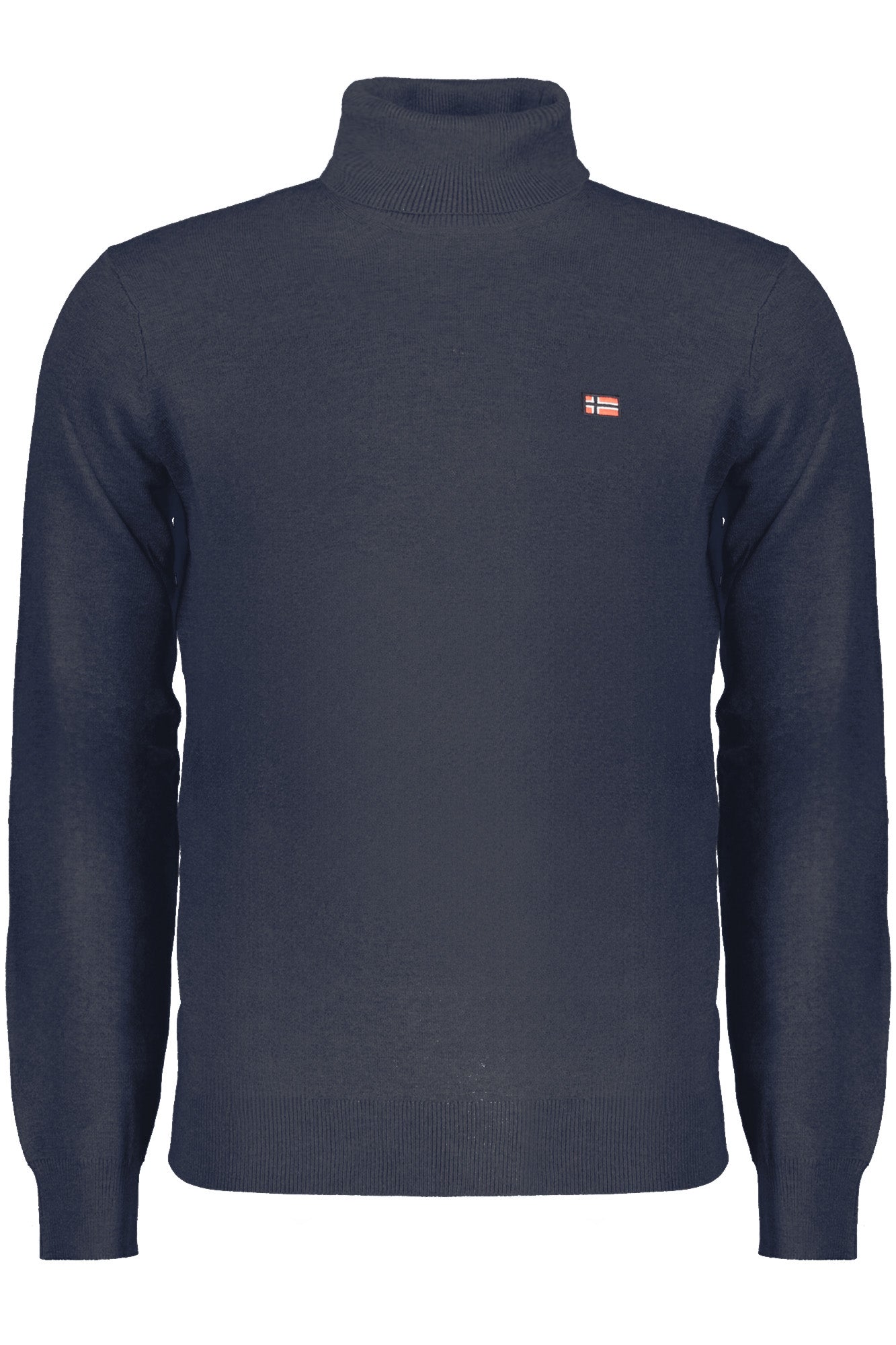 NORWAY 1963 Herrenhemd – Langärmliges Rollkragen-Shirt mit Stickerei | Herbst/Winter Blau Hauptbild