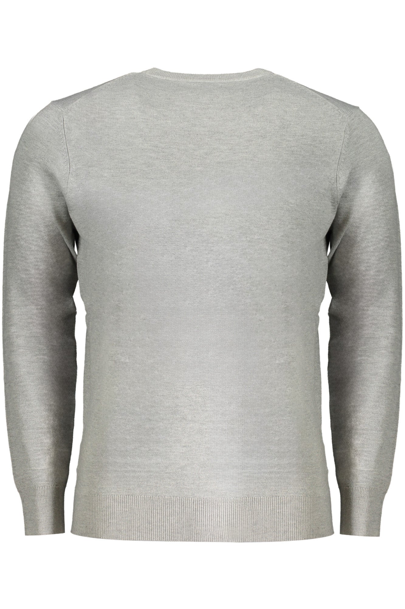 NORWAY 1963 Herren Pullover Grau – Langarm mit Stickerei für Herbst/Winter Grau