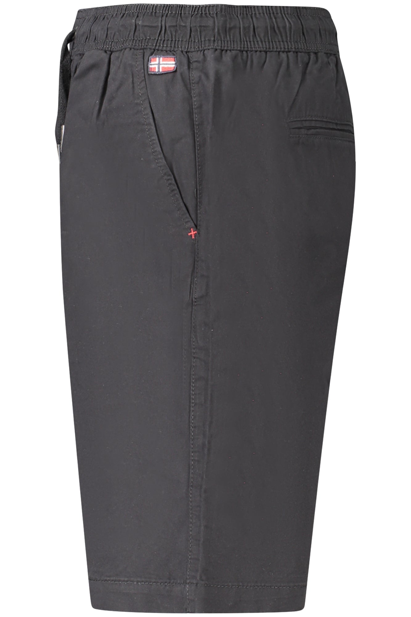 NORWAY 1963 Bermudashose Herren – Blaue Chino-Hose mit elastischem Bund für Sommer Schwarz