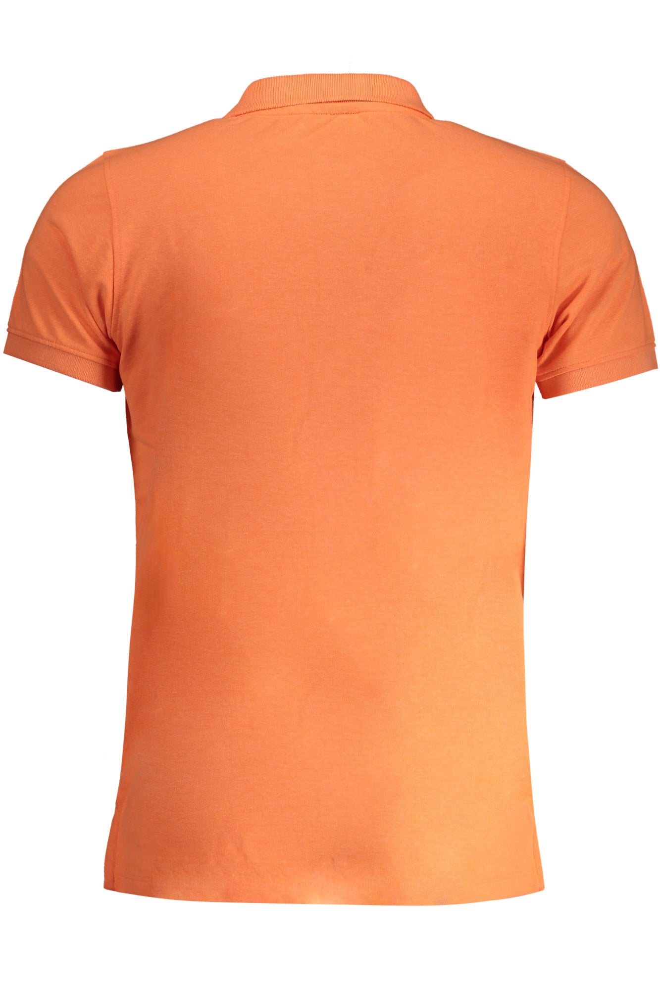 NORWAY 1963 Poloshirt Herren – Weißes Kurzarm-Polo mit Logo-Stickerei Orange