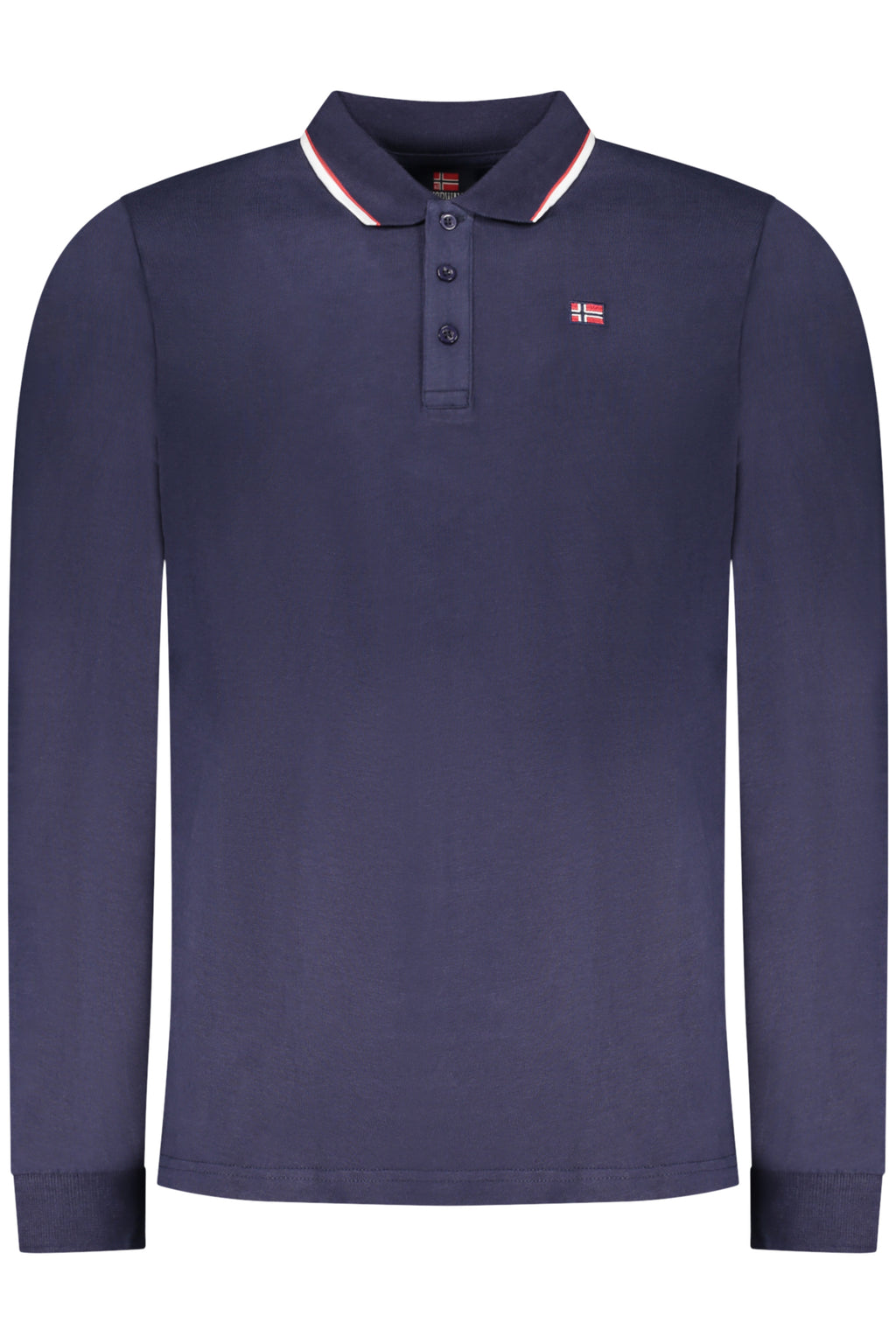 NORWEGEN 1963 HERREN-POLOSHIRT MIT LANGÄRMLIGEN ÄRMELN, BLAU