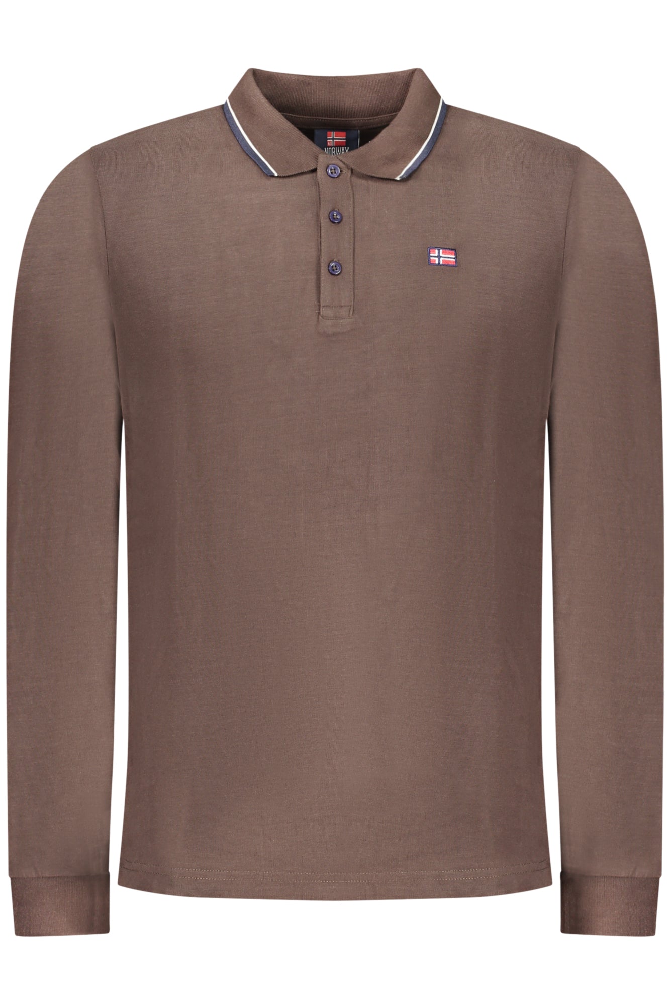 NORWAY 1963 Langarm-Polo Herren Weiß – Klassisches Design mit Kontrastdetails Zweitbild