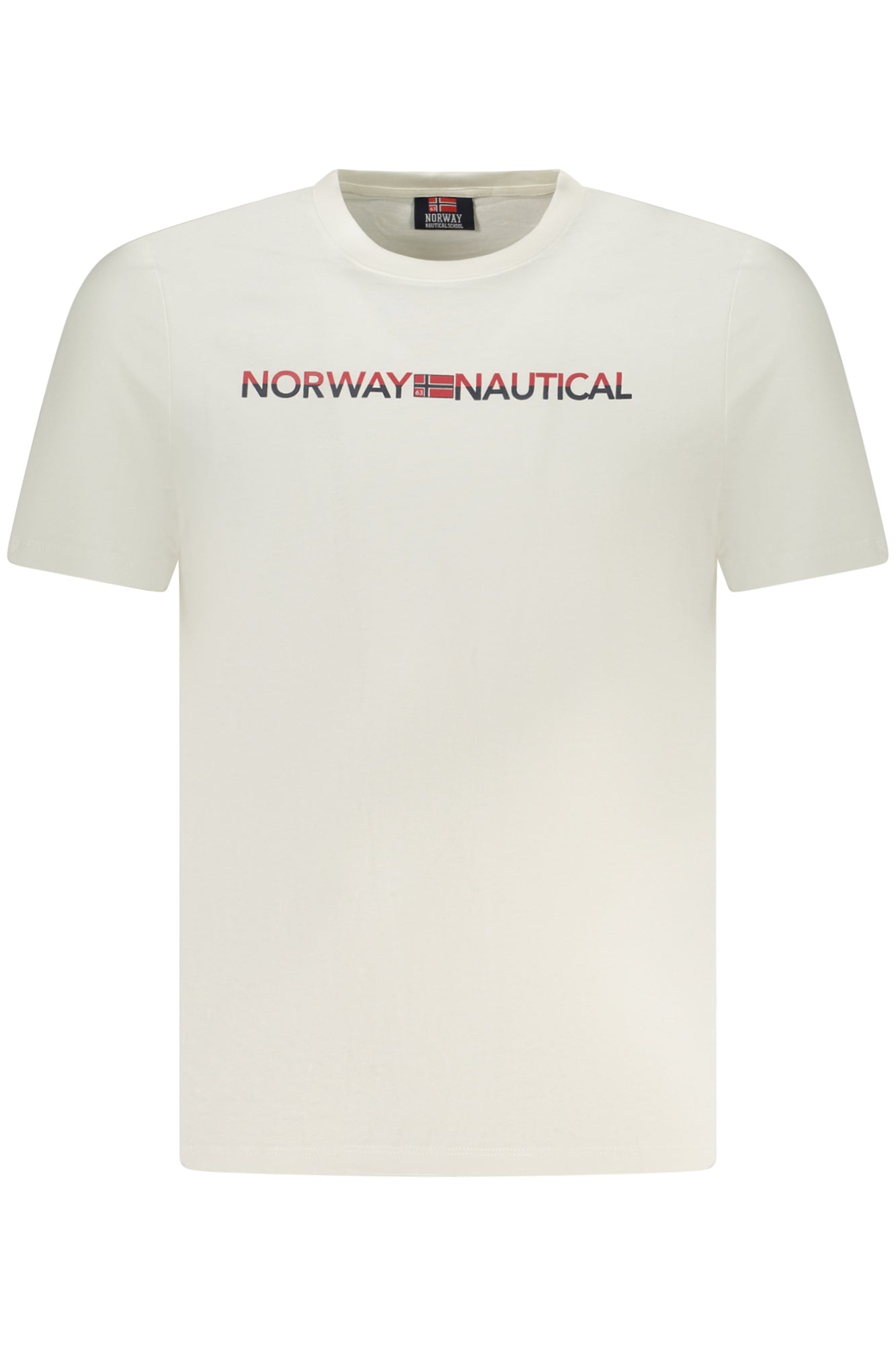 NORWAY 1963 Herren T-Shirt Rot – Kurzarm Shirt aus 100% Baumwolle für Sommer Weiß