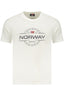 NORWAY 1963 T-Shirt Herren Beige – Kurzarm Shirt aus 100% Baumwolle für Sommer Weiß