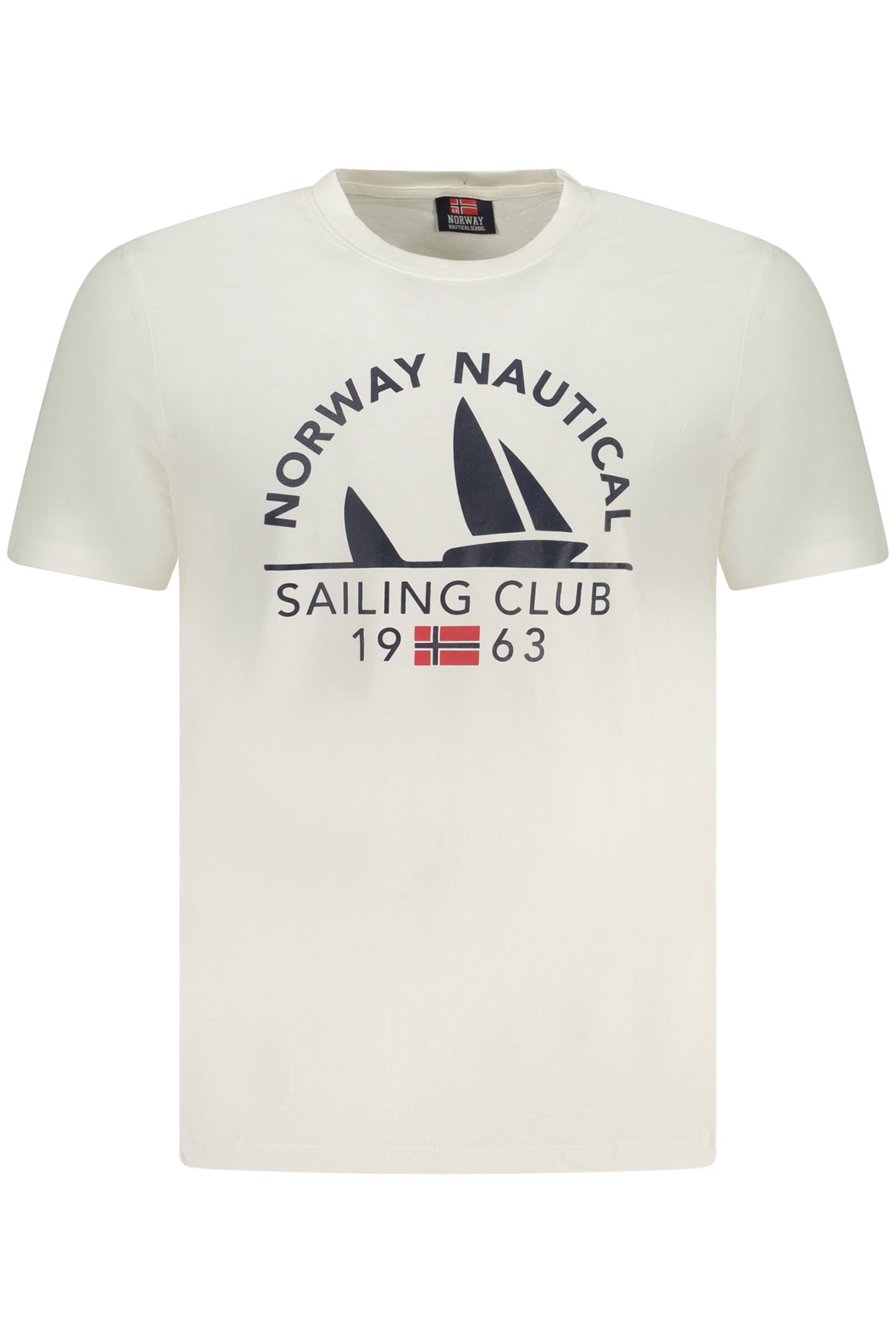 NORWAY 1963 T-Shirt Herren Grün – Kurzarm mit Logo-Druck für Frühjahr/Sommer Weiß