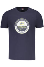 NORWEGEN 1963 HERREN KURZARM T-SHIRT BLAU