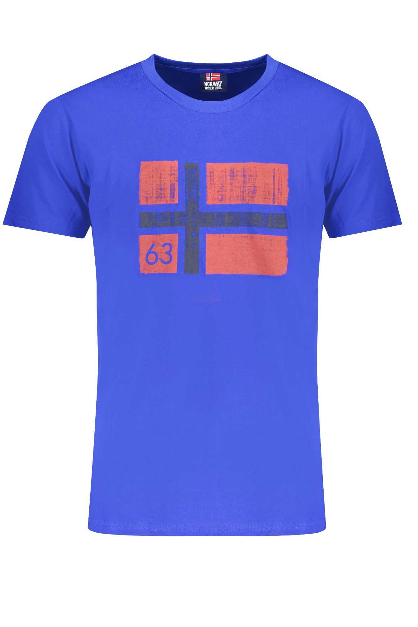 NORWAY 1963 T-Shirt Herren Kurzarm Blau – Baumwolle Rundhals Blau