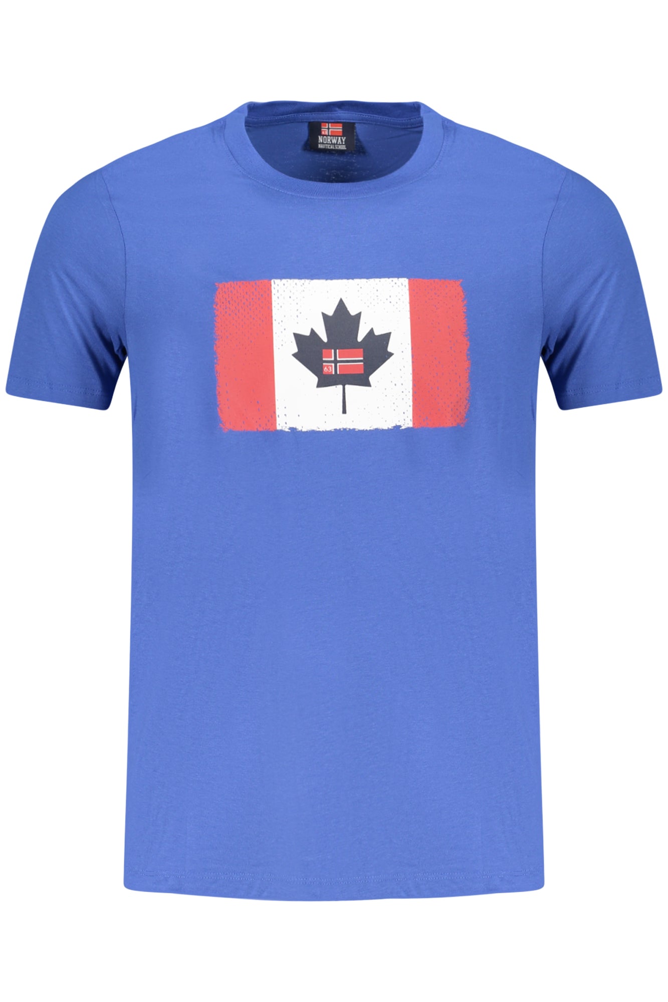 NORWAY 1963 T-Shirt Herren Kurzarm Blau – Baumwolle Rundhals Blau