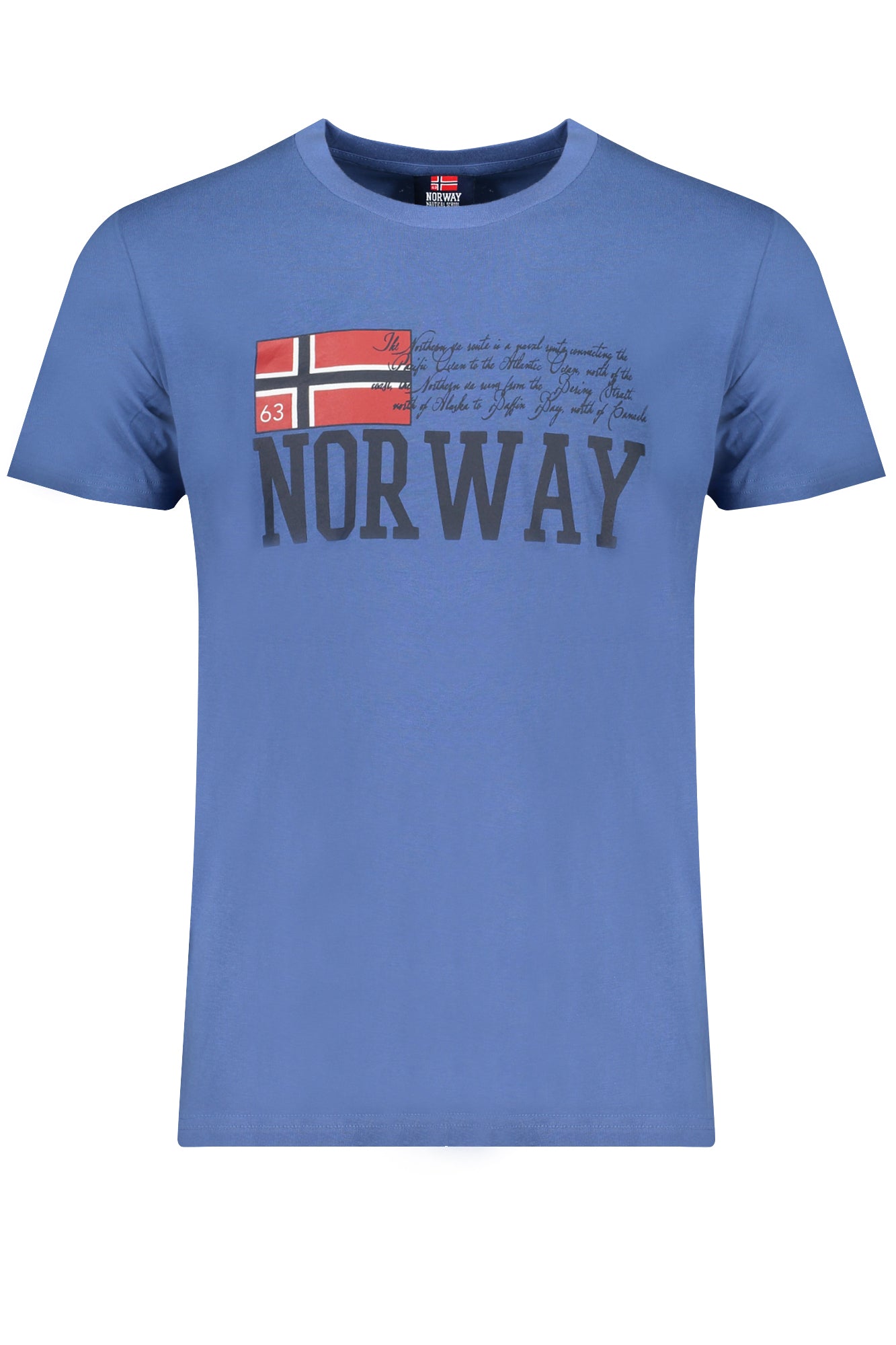 NORWEGEN 1963 HERREN-KURZARM-T-SHIRT BLAU Hauptbild