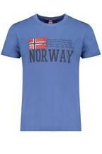 NORWEGEN 1963 HERREN-KURZARM-T-SHIRT BLAU