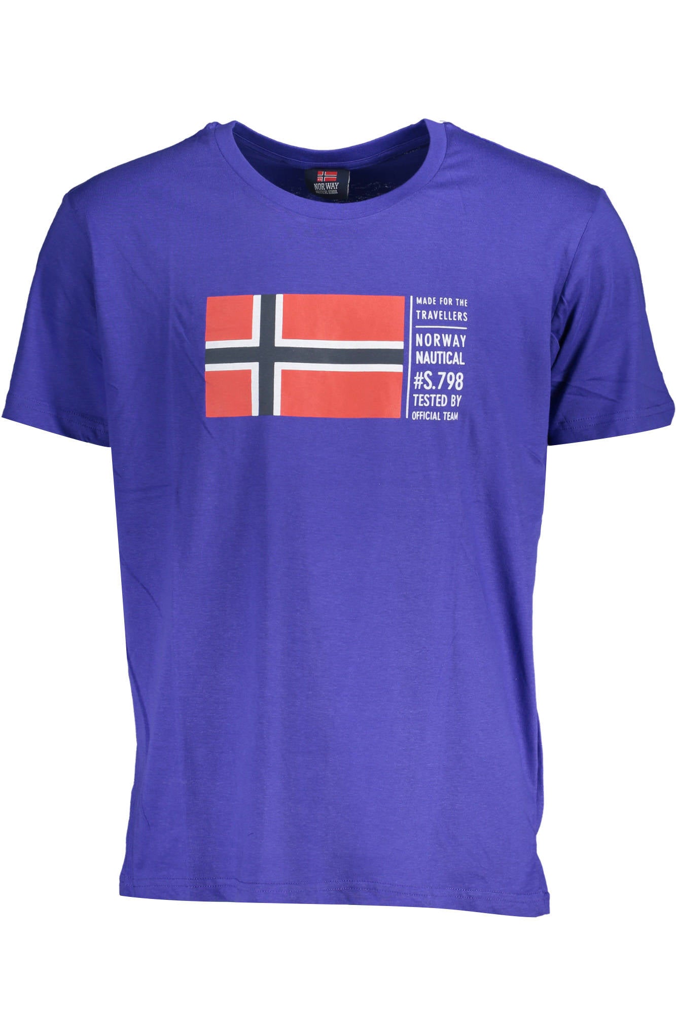 NORWAY 1963 T-Shirt Herren Kurzarm Blau – Baumwolle für Frühjahr/Sommer Blau