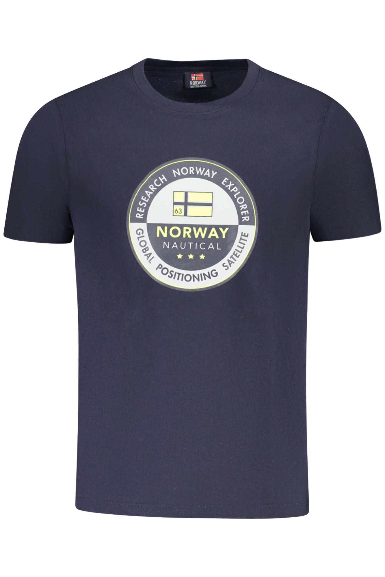 NORWAY 1963 T-Shirt Herren Kurzarm Blau – Baumwolle für Frühjahr/Sommer Blau