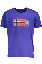 NORWEGEN 1963 HERREN KURZARM T-SHIRT BLAU