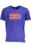NORWEGEN 1963 HERREN KURZARM T-SHIRT BLAU