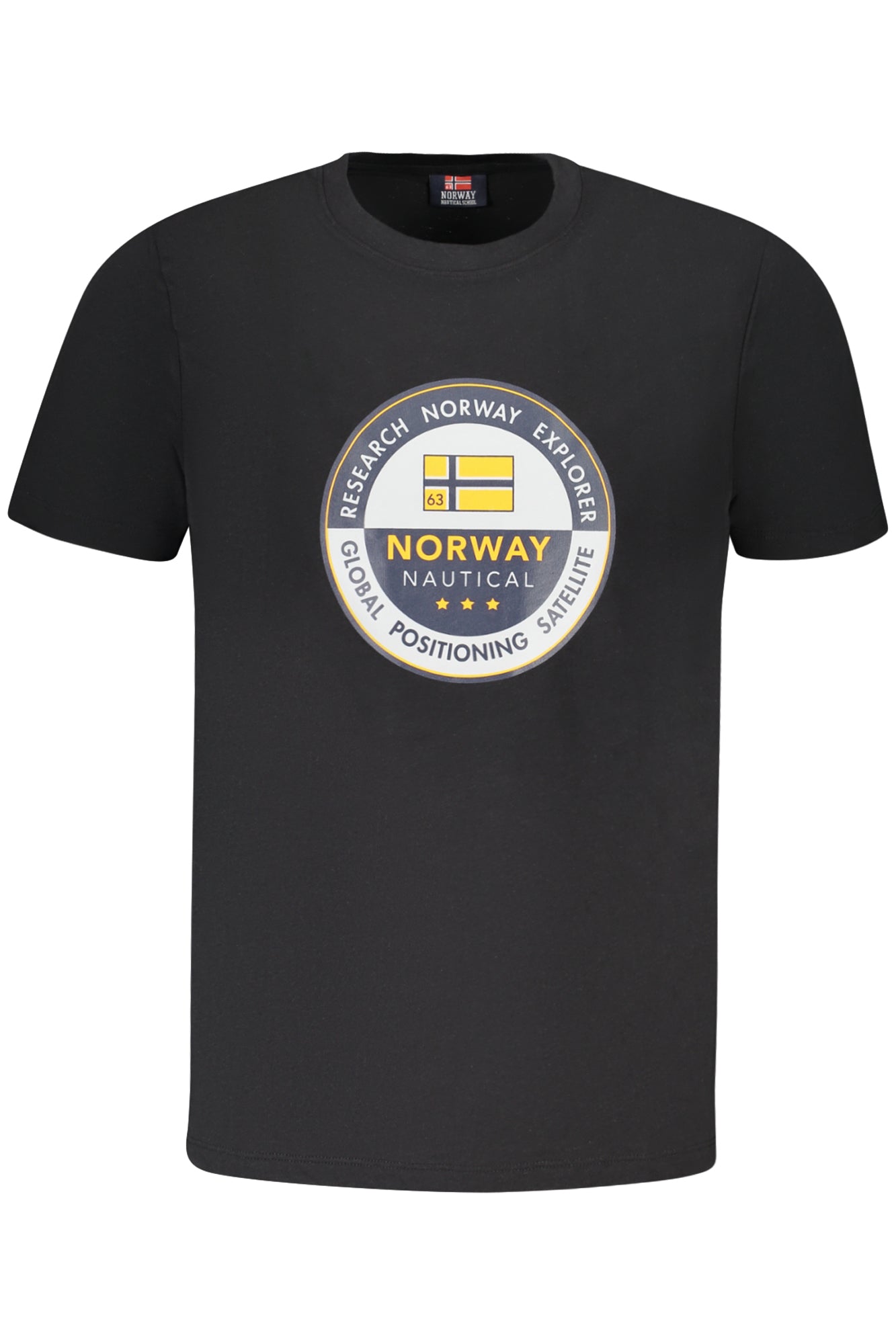 NORWAY 1963 T-Shirt Herren Kurzarm Blau – Baumwolle für Frühjahr/Sommer Schwarz