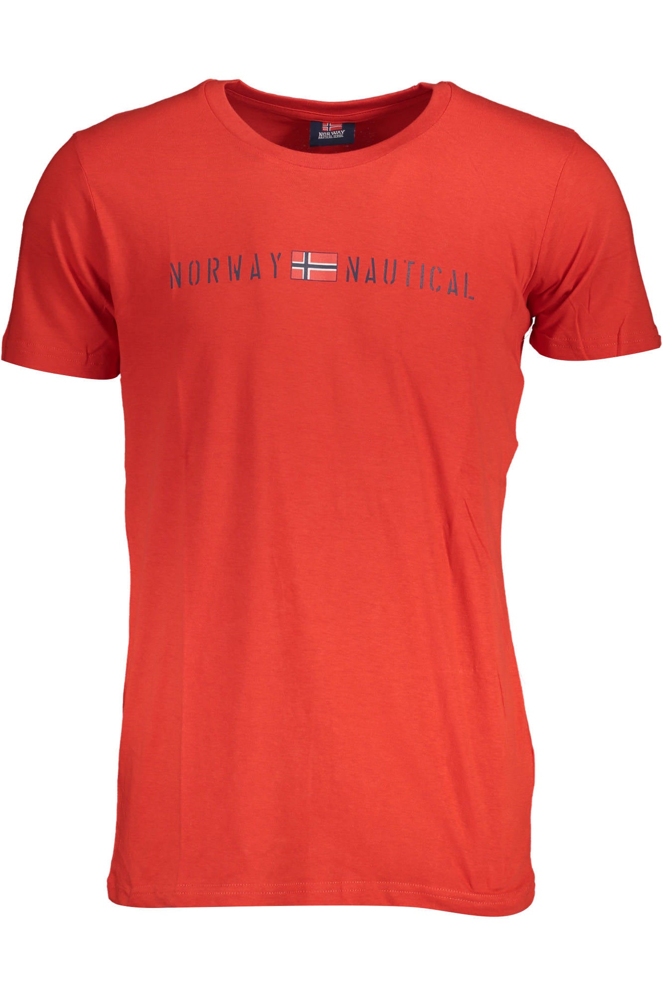 NORWAY 1963 Herren T-Shirt Rot – Kurzarm Basic aus 100% Baumwolle Rot