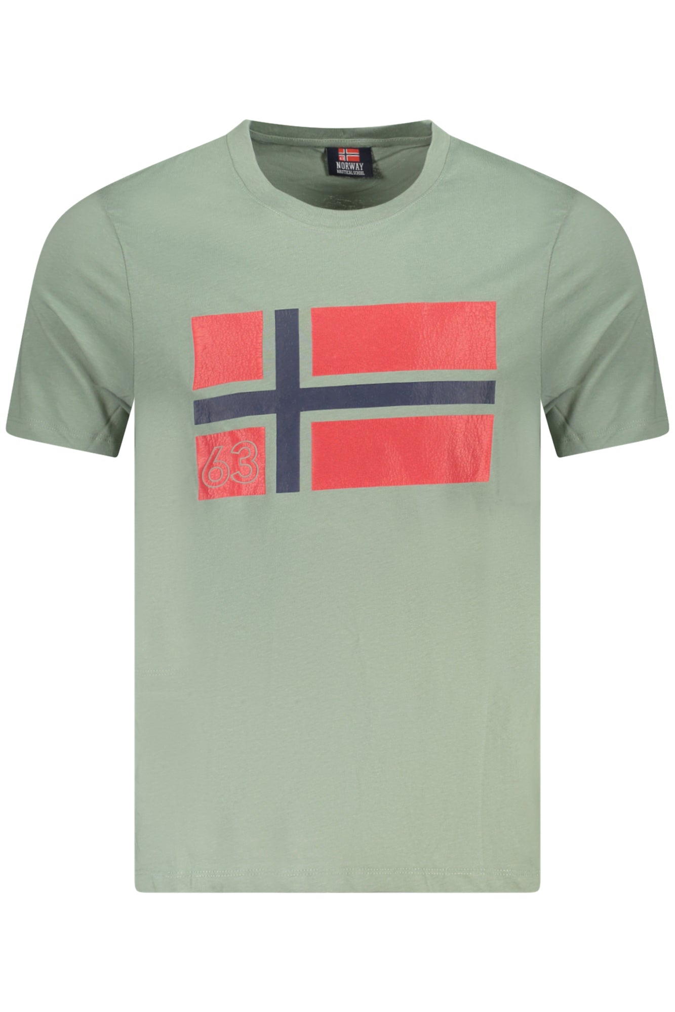 NORWAY 1963 T-Shirt Herren Kurzarm Grün – 100% Baumwolle für Frühjahr/Sommer Grün