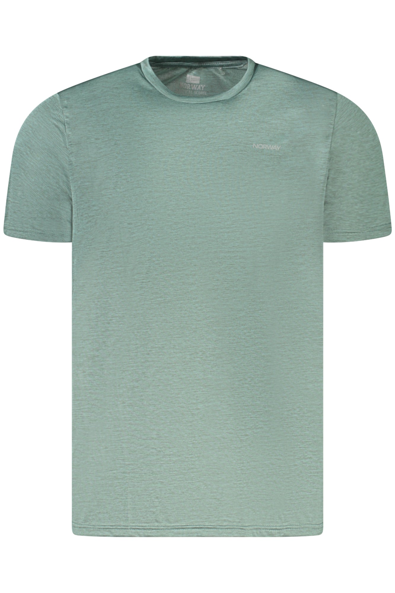 NORWAY 1963 Herren T-Shirt Orange – Kurzarm mit Logo-Applikation aus recyceltem Material Grün