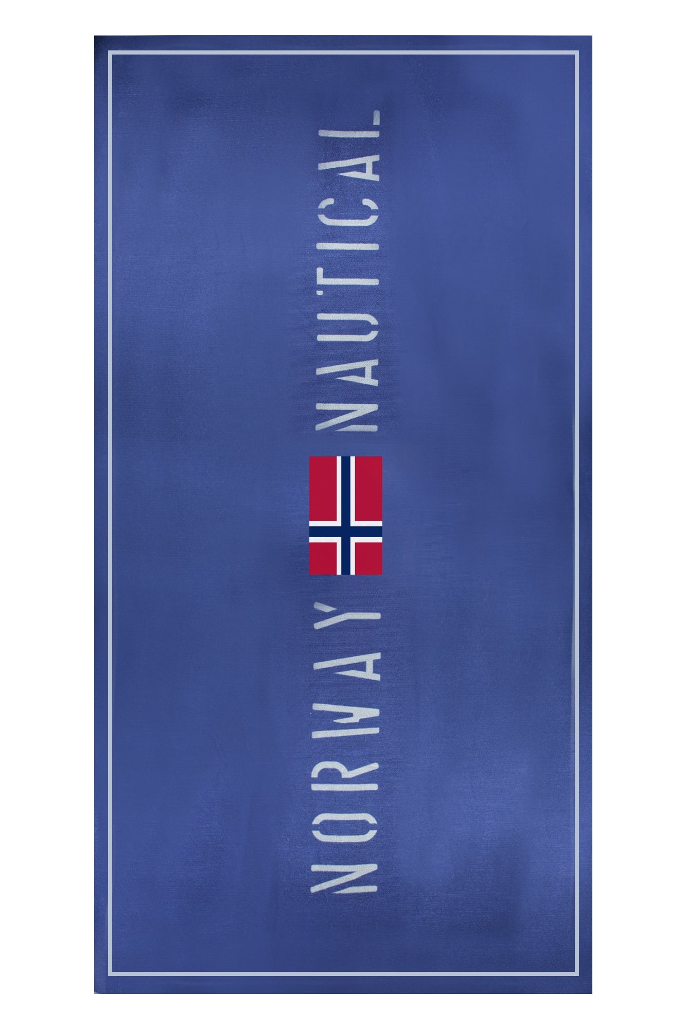 NORWAY 1963 Strandtuch Damen – Blaues Badehandtuch mit Logo-Stickerei für Strand & Pool Blau