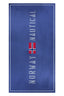 NORWAY 1963 Strandtuch Damen – Blaues Badehandtuch mit Logo-Stickerei für Strand & Pool Blau