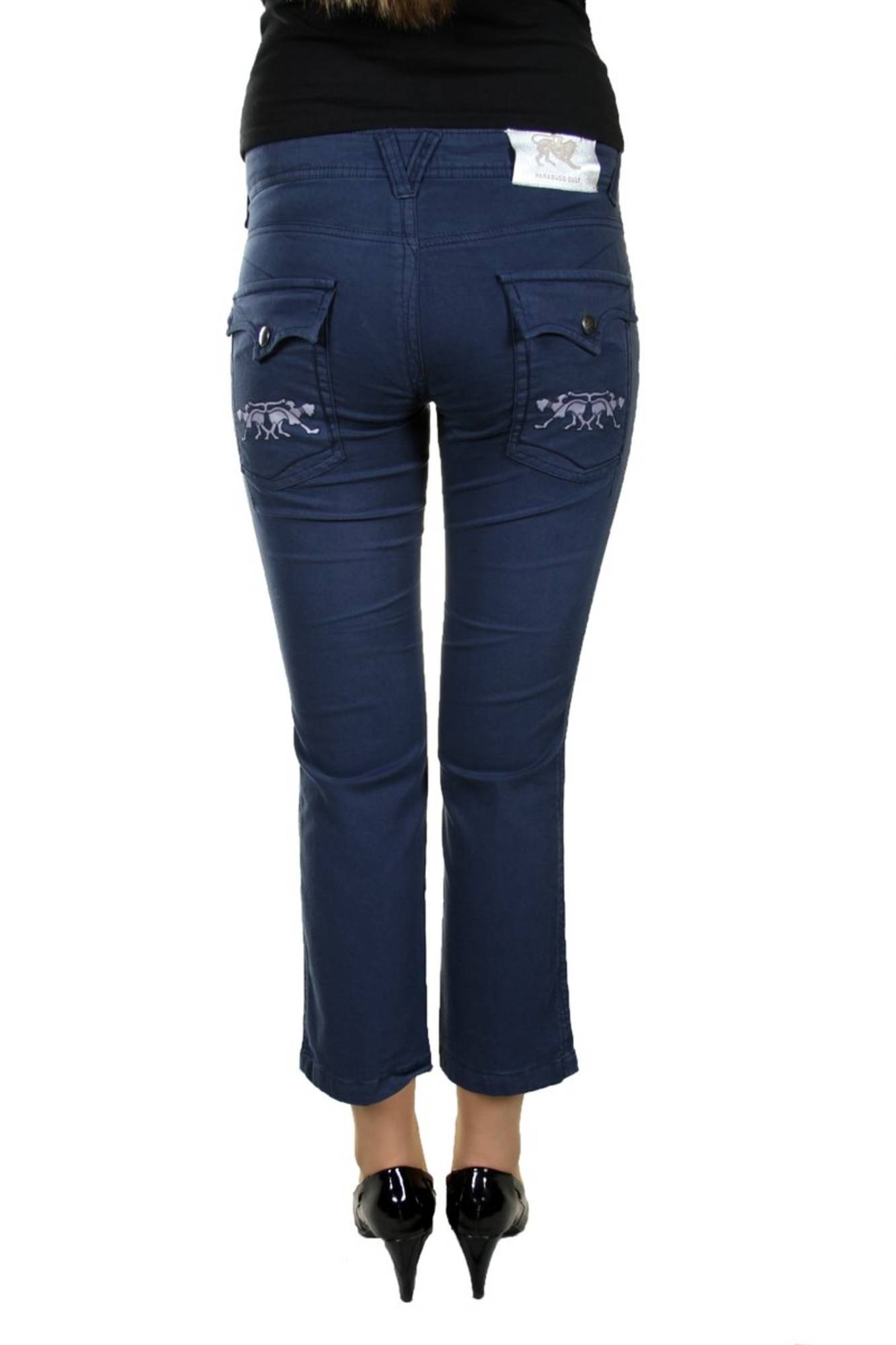 PARASUCO Pinocchietto Hose Damen – Blaue Jeans mit Logo-Detail | soulluna.de Blau