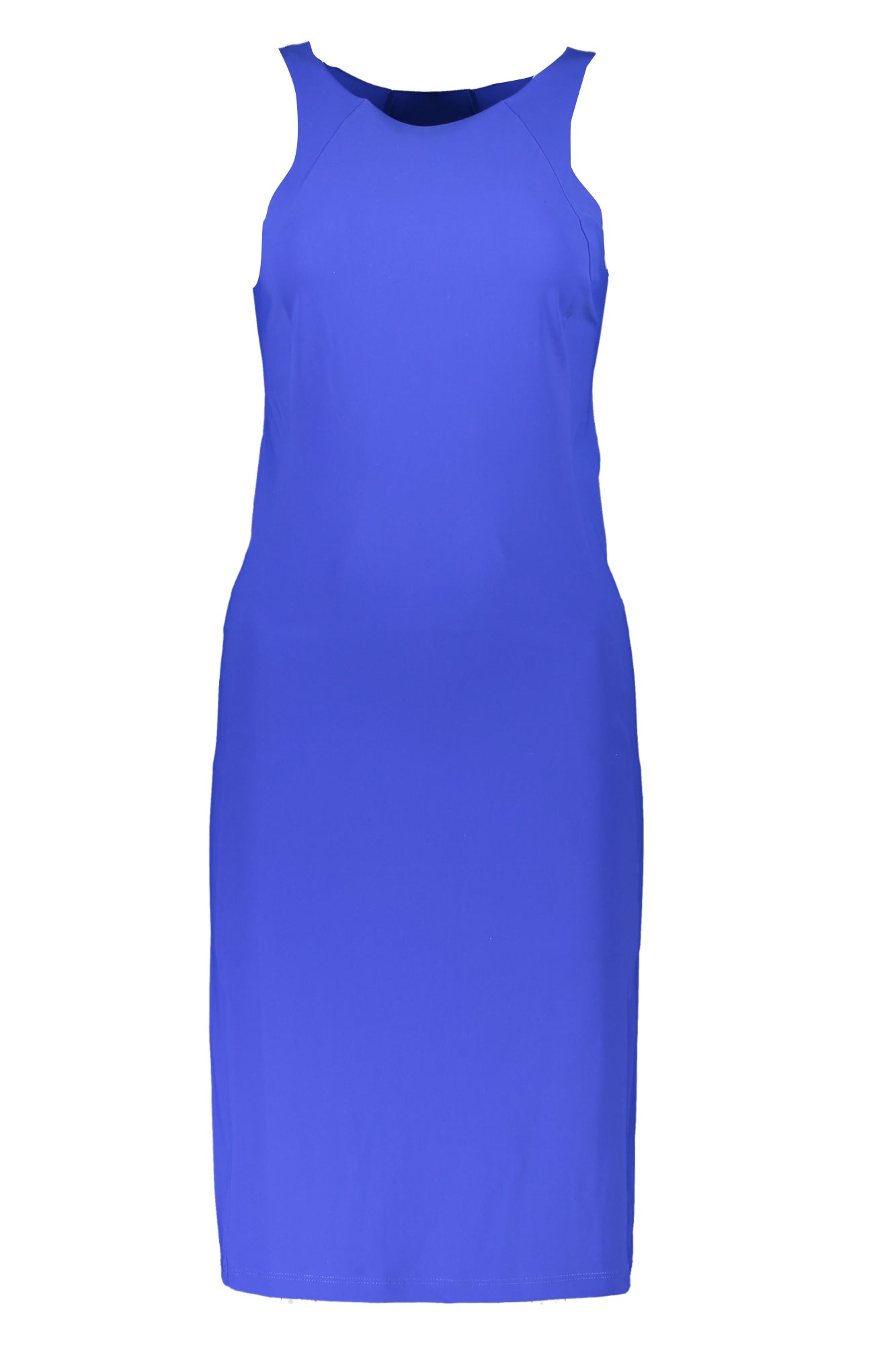 PATRIZIA PEPE Damen Kleid Schwarz – Langes Design mit breiten Trägern | Italienische Qualität Blau