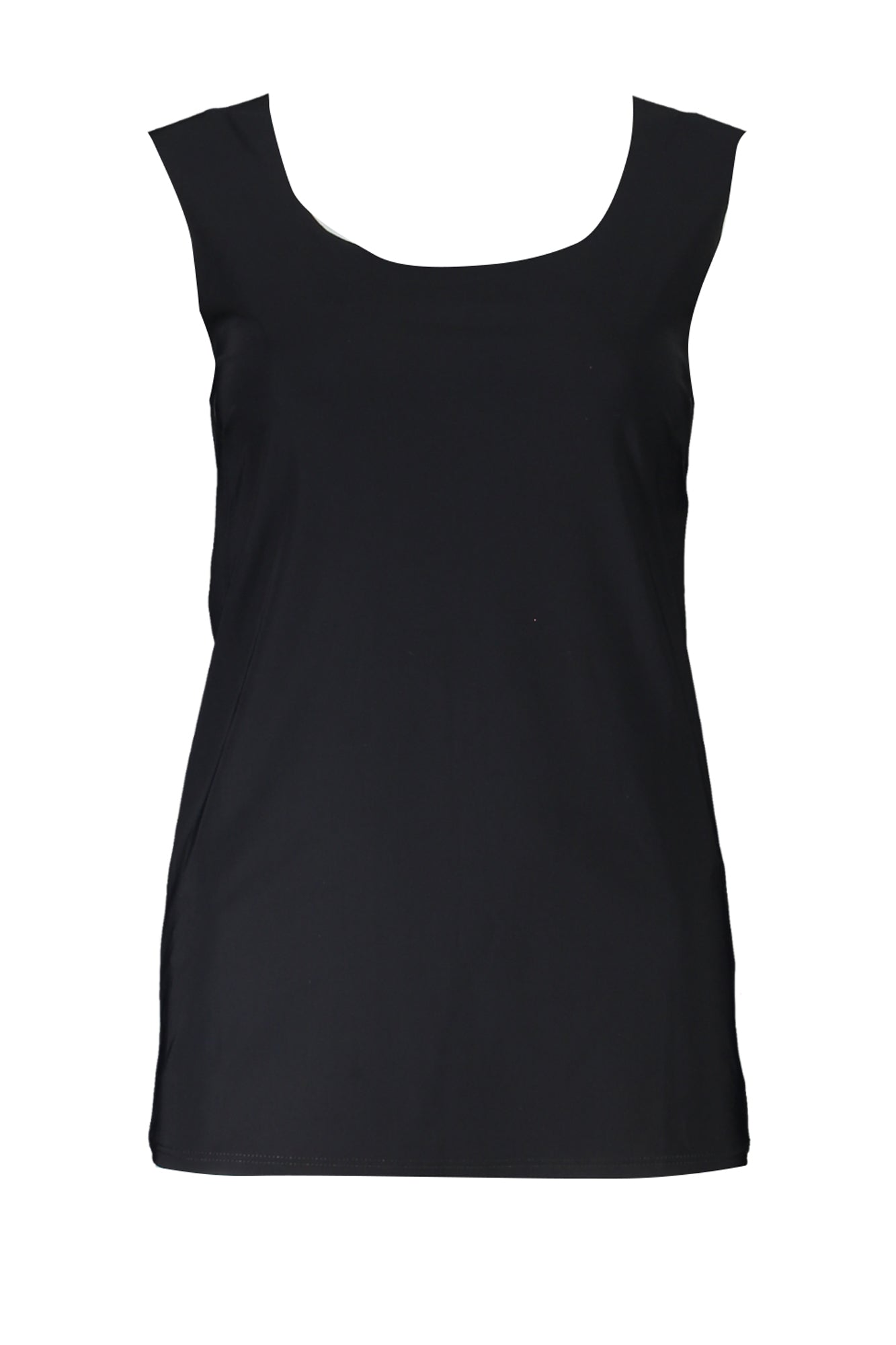 PATRIZIA PEPE Damen Tanktop Schwarz – Laserschnitt Design aus Italien | soulluna.de Schwarz Hauptbild
