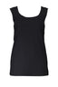 PATRIZIA PEPE Damen Tanktop Schwarz – Laserschnitt Design aus Italien | soulluna.de Schwarz