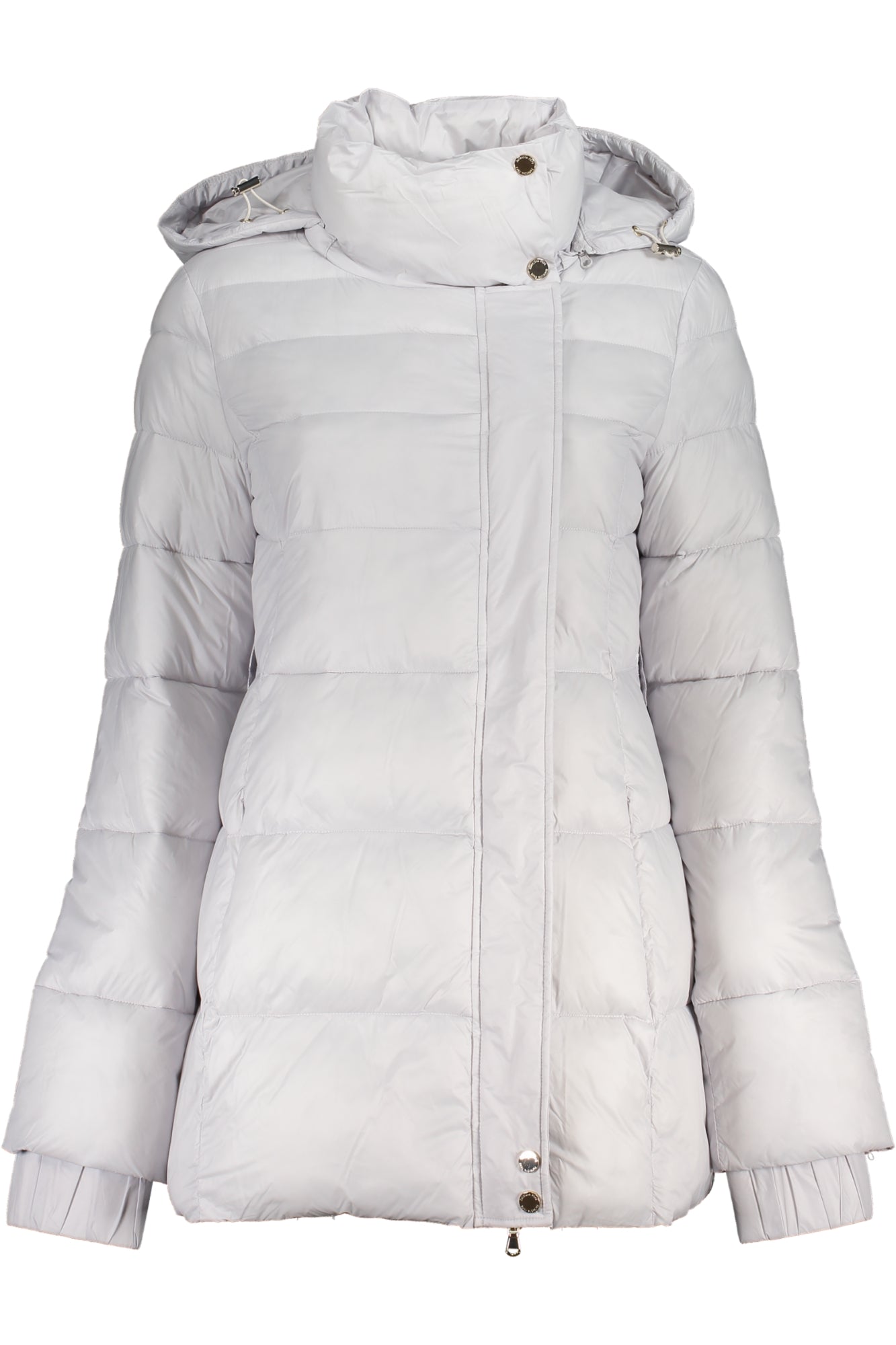 PATRIZIA PEPE Weisse Damenjacke mit abnehmbarer Kapuze – Elegante Winterjacke für Damen Weiß Hauptbild