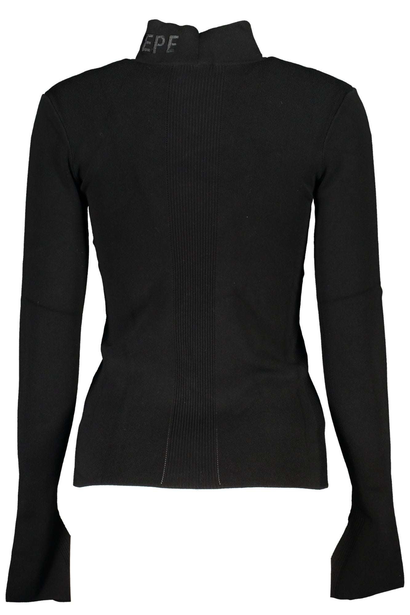 PATRIZIA PEPE Pullover Damen – Schwarzer Rollkragen mit Stickerei | soulluna.de Zweitbild