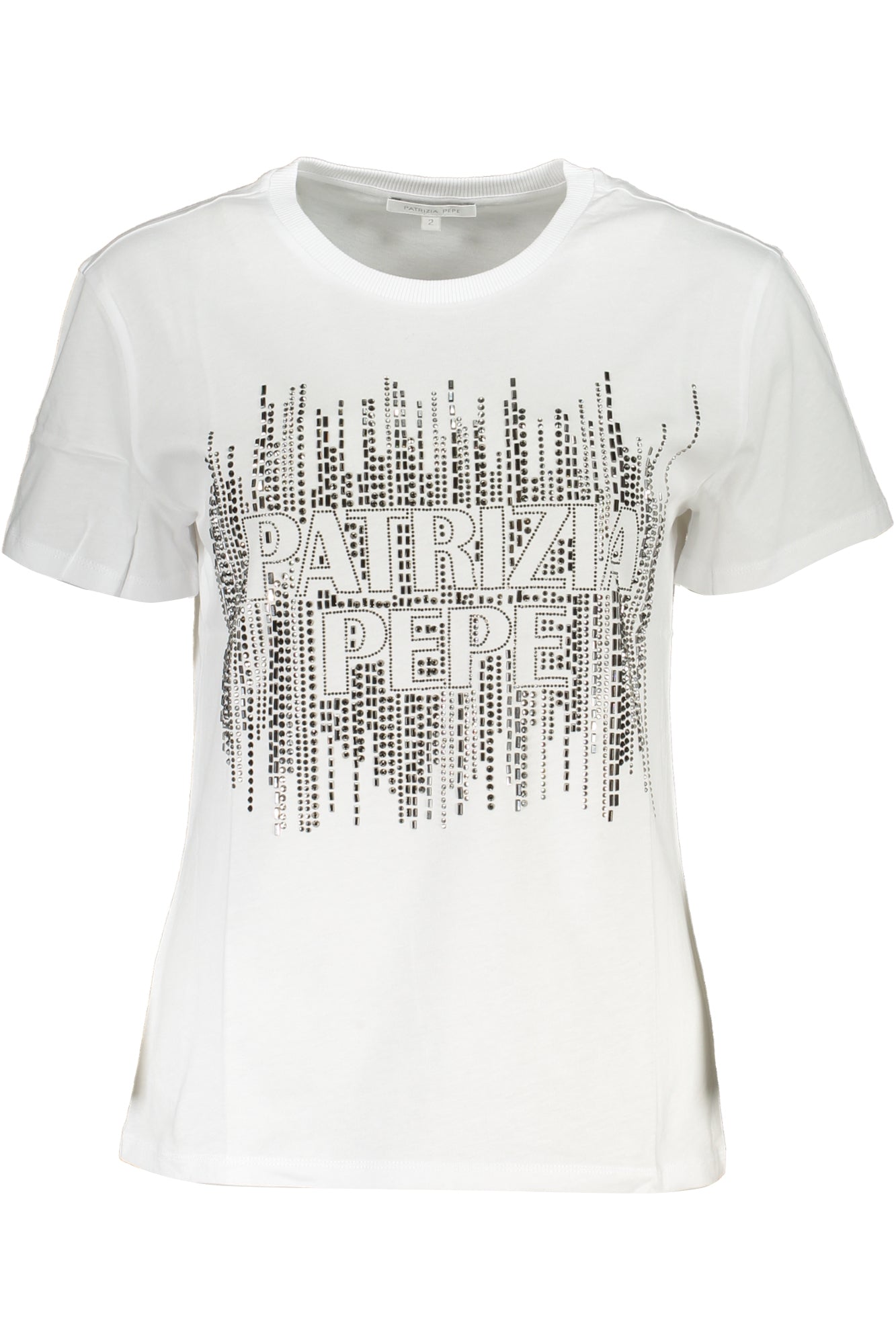 PATRIZIA PEPE DAMEN KURZARM T-SHIRT WEISS Hauptbild
