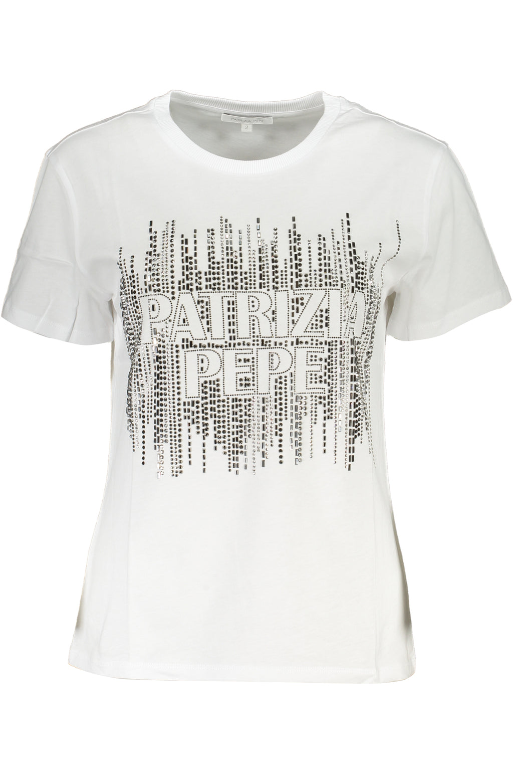 PATRIZIA PEPE DAMEN KURZARM T-SHIRT WEISS
