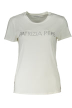 PATRIZIA PEPE DAMEN KURZARM T-SHIRT WEISS
