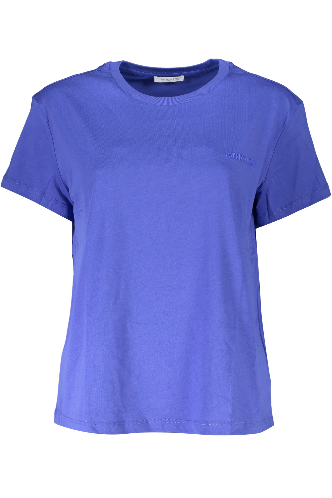 PATRIZIA PEPE Damen T-Shirt Schwarz – Kurzarm aus Bio-Baumwolle | soulluna.de Zweitbild