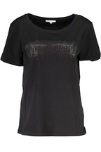 PATRIZIA PEPE DAMEN KURZARM T-SHIRT SCHWARZ