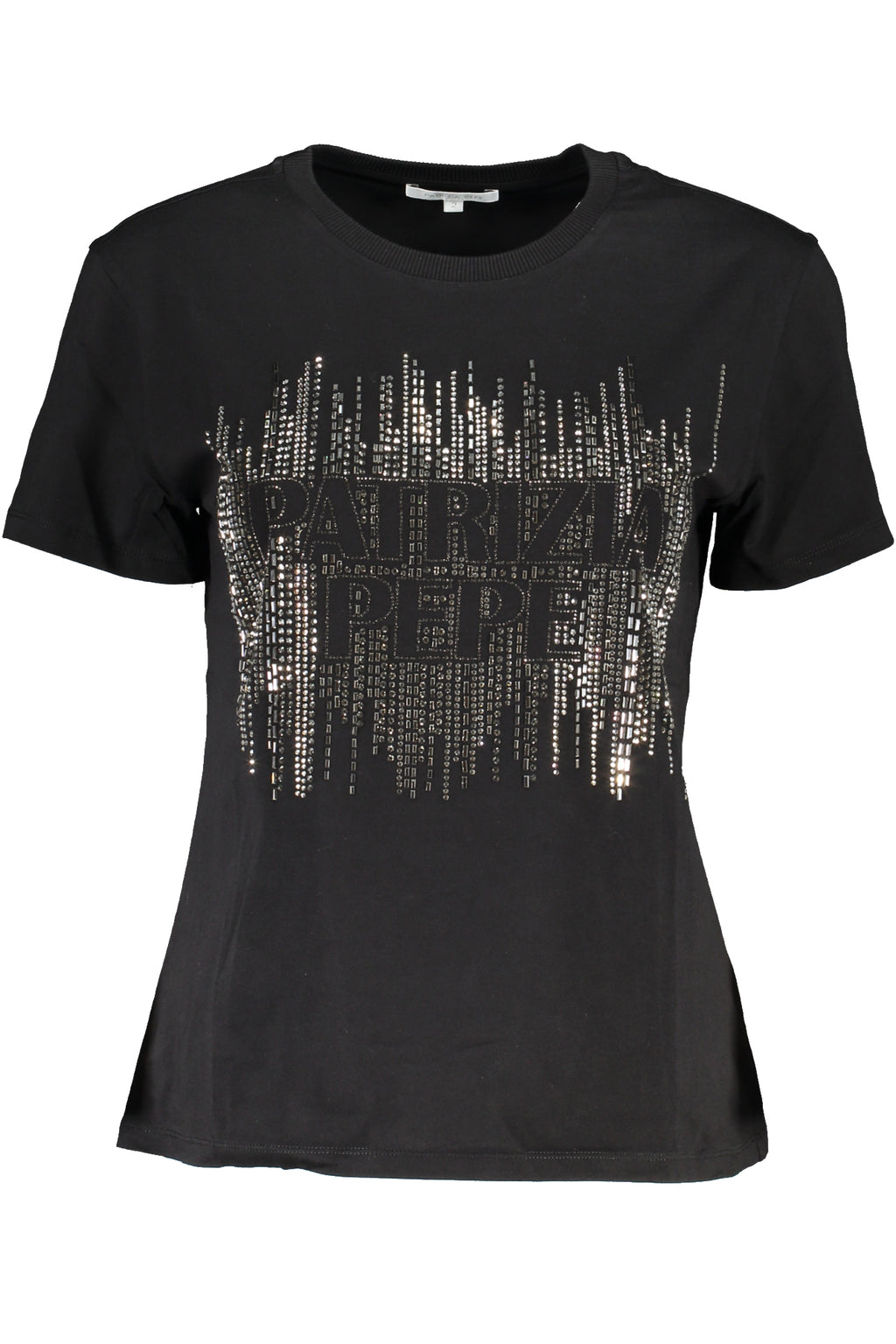 PATRIZIA PEPE DAMEN KURZARM T-SHIRT SCHWARZ