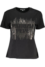 PATRIZIA PEPE DAMEN KURZARM T-SHIRT SCHWARZ