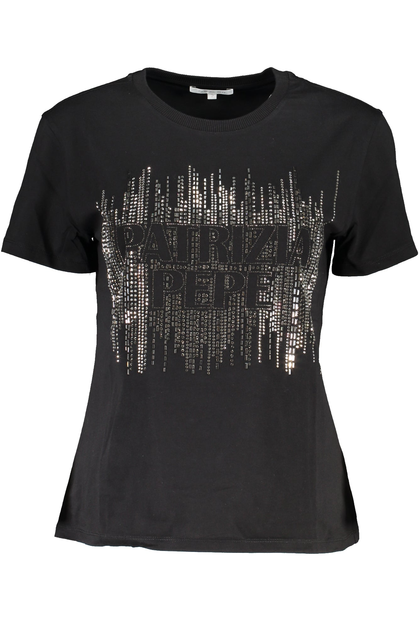 PATRIZIA PEPE DAMEN KURZARM T-SHIRT SCHWARZ