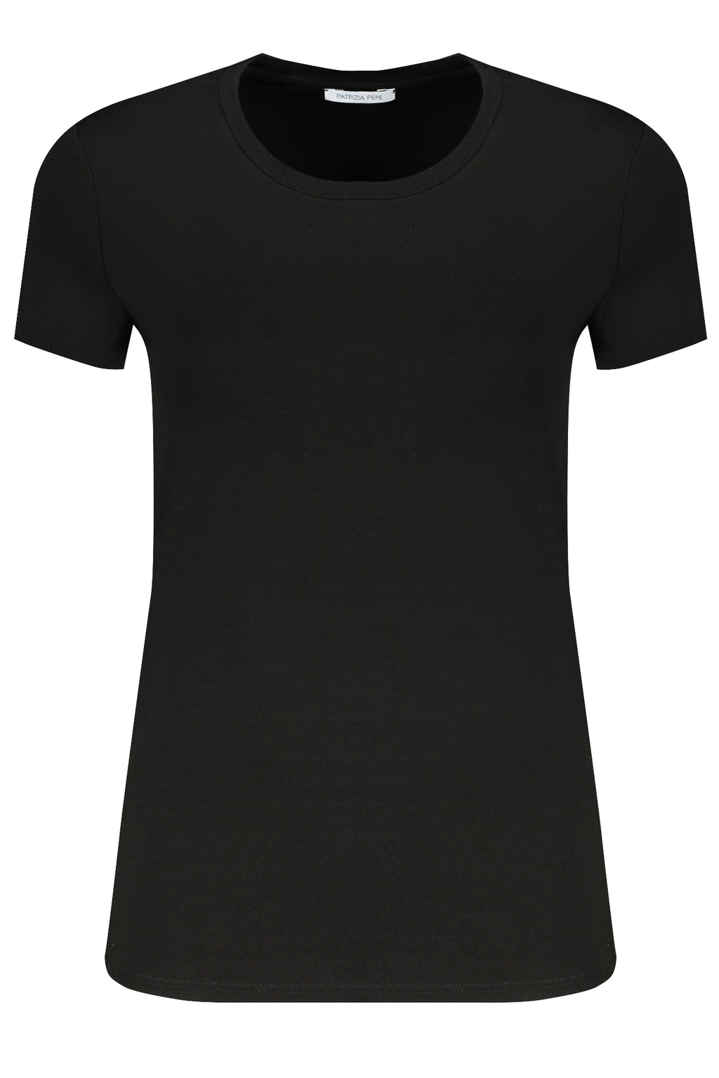 PATRIZIA PEPE DAMEN KURZARM T-SHIRT SCHWARZ