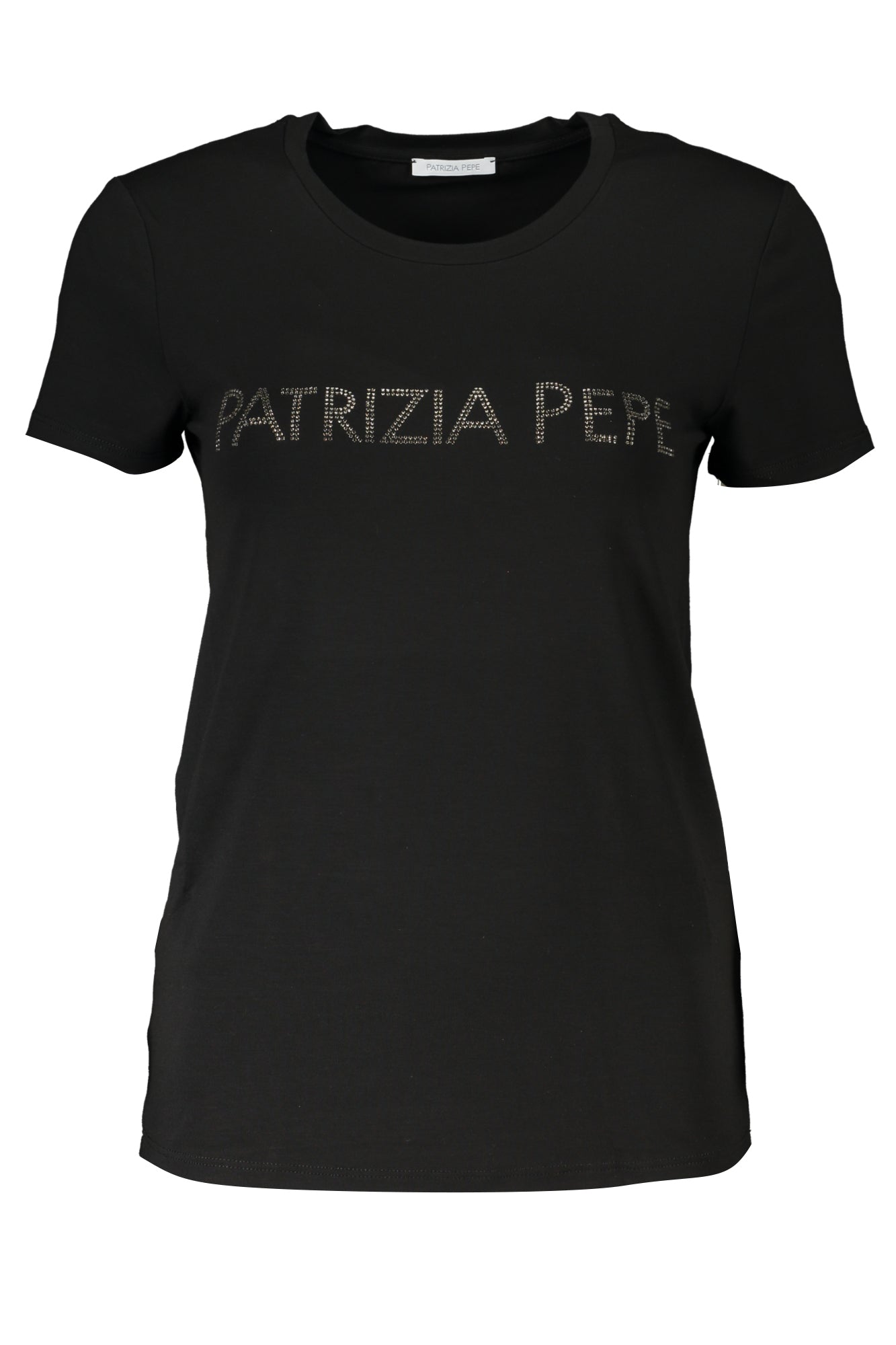 PATRIZIA PEPE DAMEN KURZARM T-SHIRT SCHWARZ