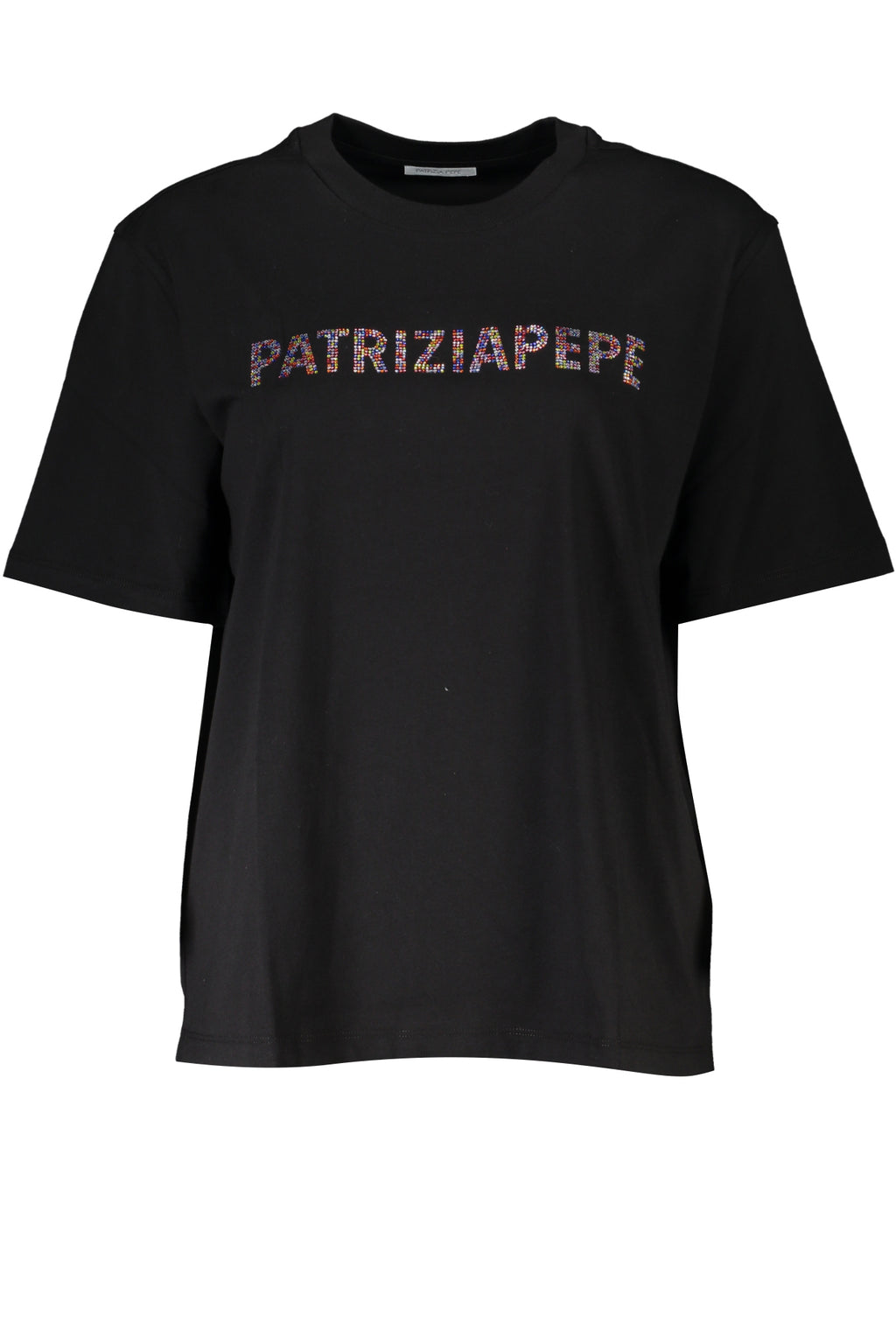 PATRIZIA PEPE DAMEN KURZARM T-SHIRT SCHWARZ
